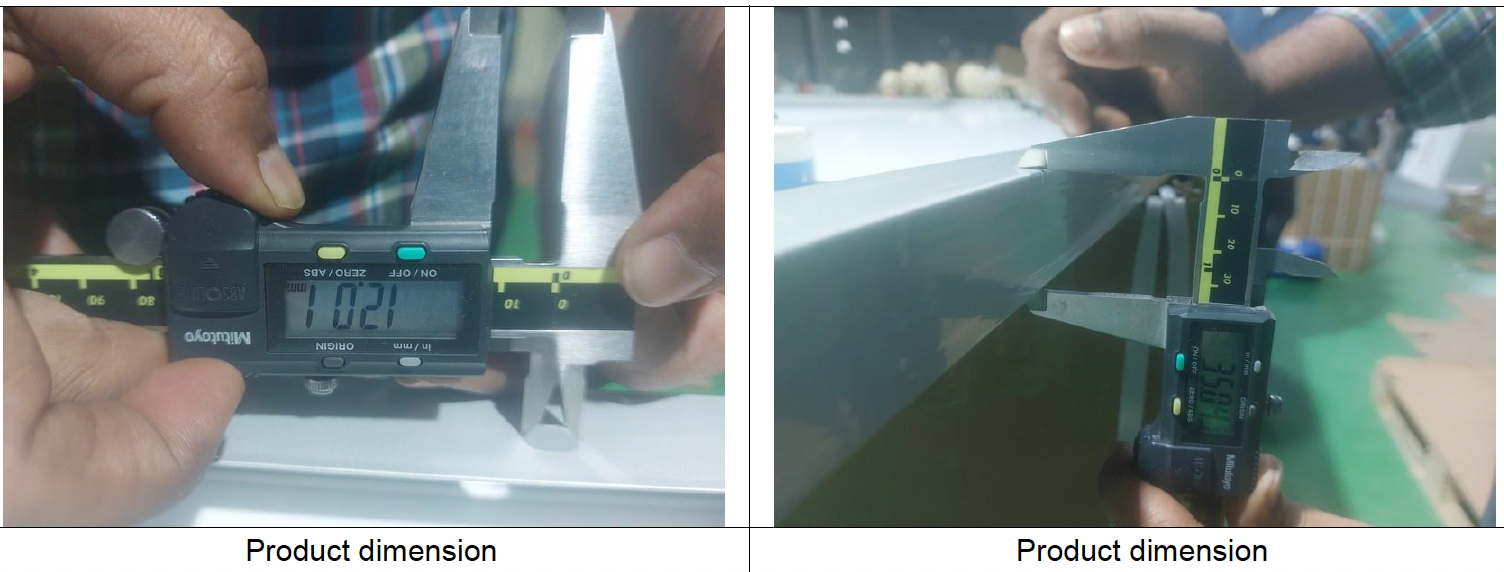 Dimension check solar pv