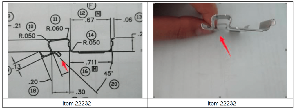 automotive parts workmanship assessment