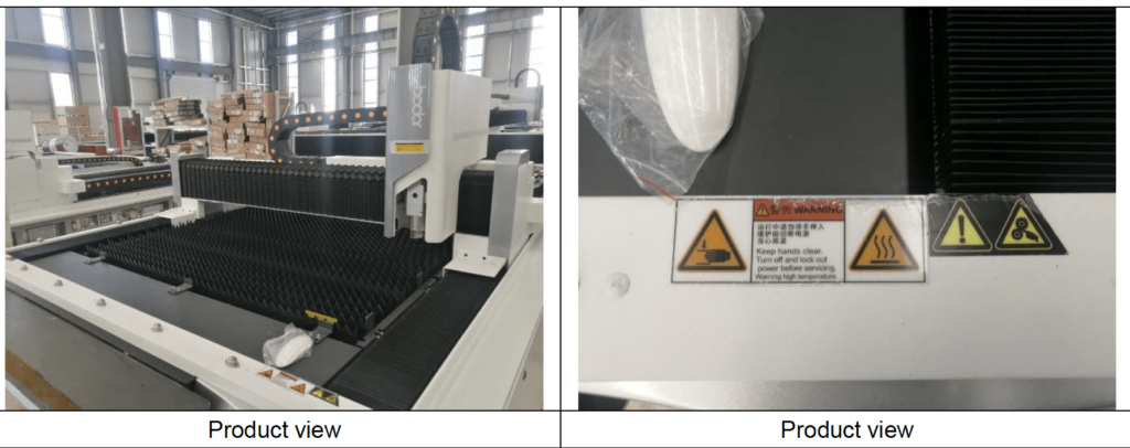 laser cutting machinery signs